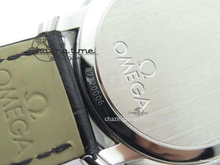 0113 De Ville MK 1:1 Best Edition SS Black Dial On Black Leather Strap A HighQuality 8261